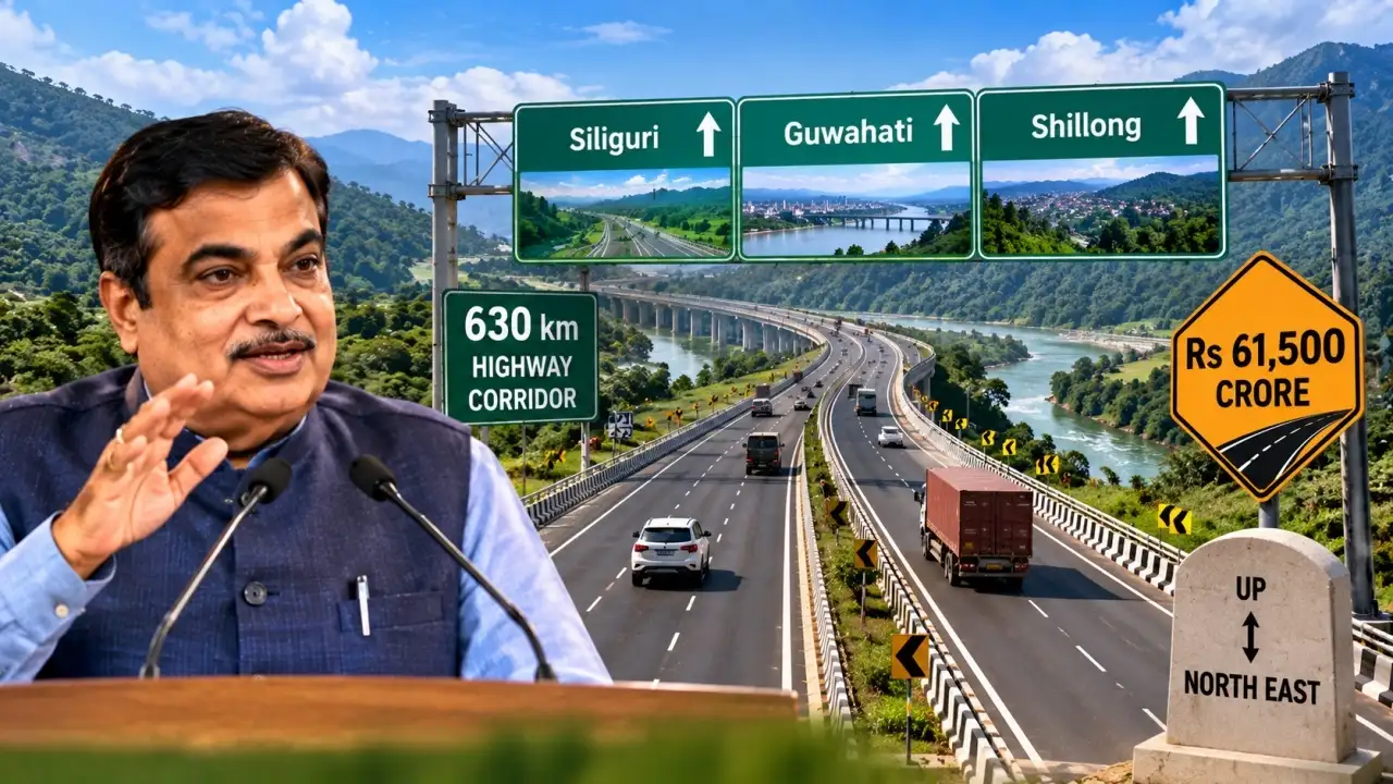Nitin Gadkari: Rs 61,500 crore, 630-km highway to link Siliguri, Guwahati, Shillong