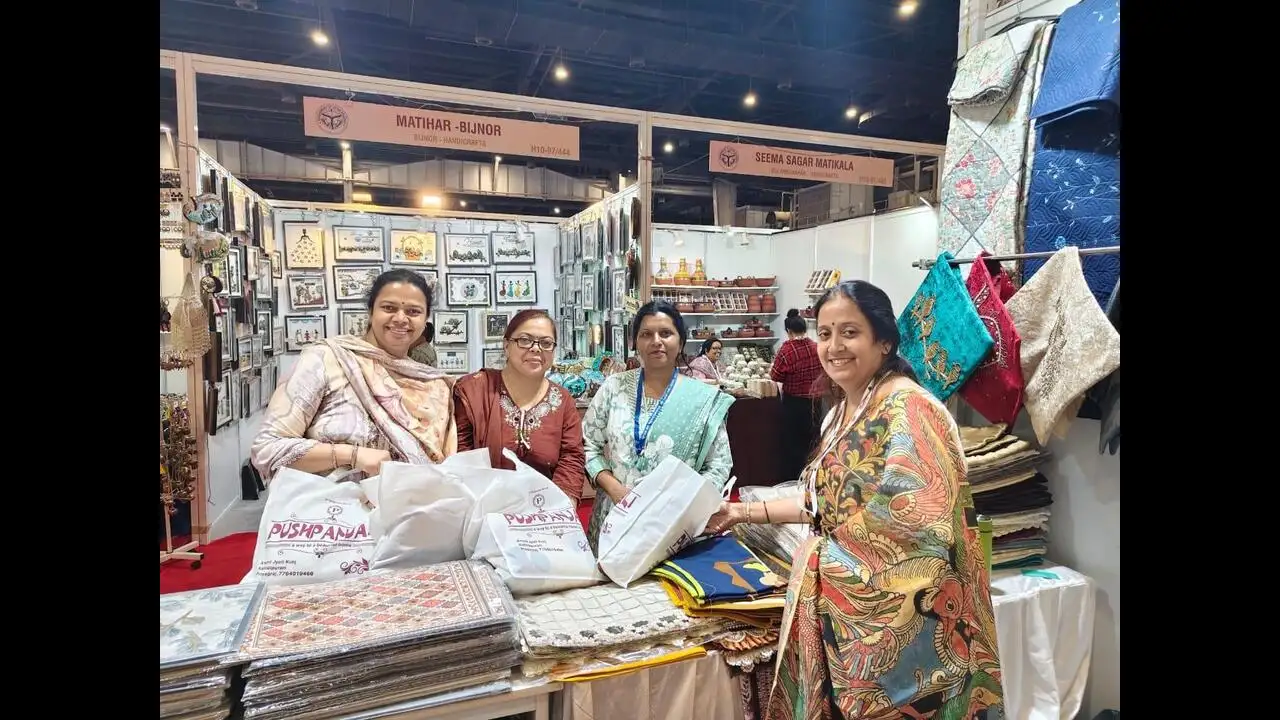 From perfumes to Moonj crafts, Prayagraj stalls draw 3 lakh visitors at UPITS