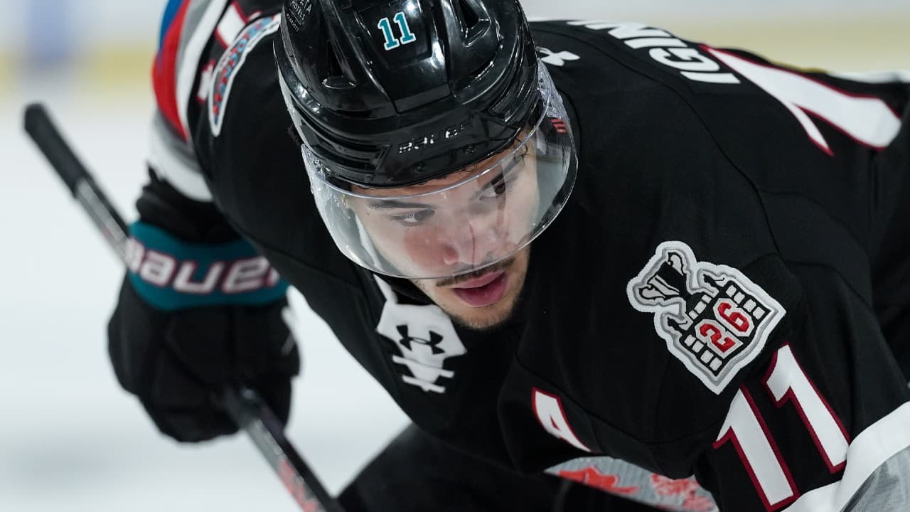 Mammoth send Tij Iginla, Caleb Desnoyers to AHL Tucson