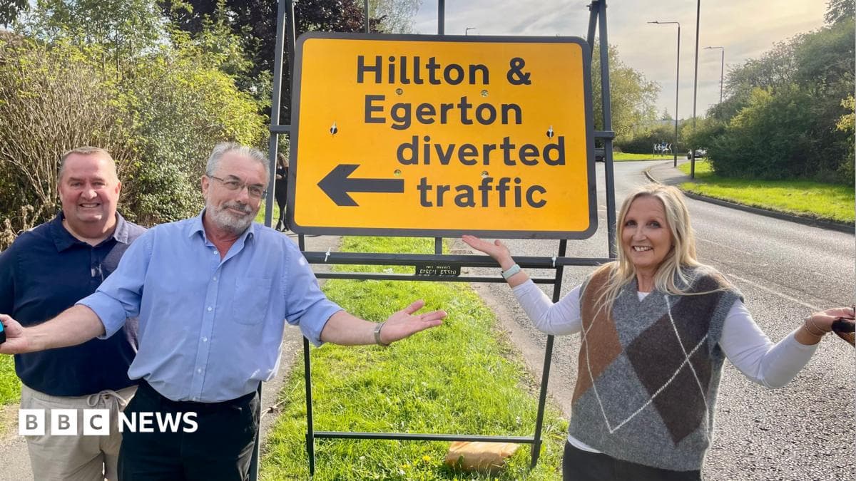 Misspelt Hilton signs feature Bolton village and Swiss firm
