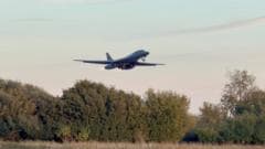 What prompted the US bombers to leave RAF Fairford?