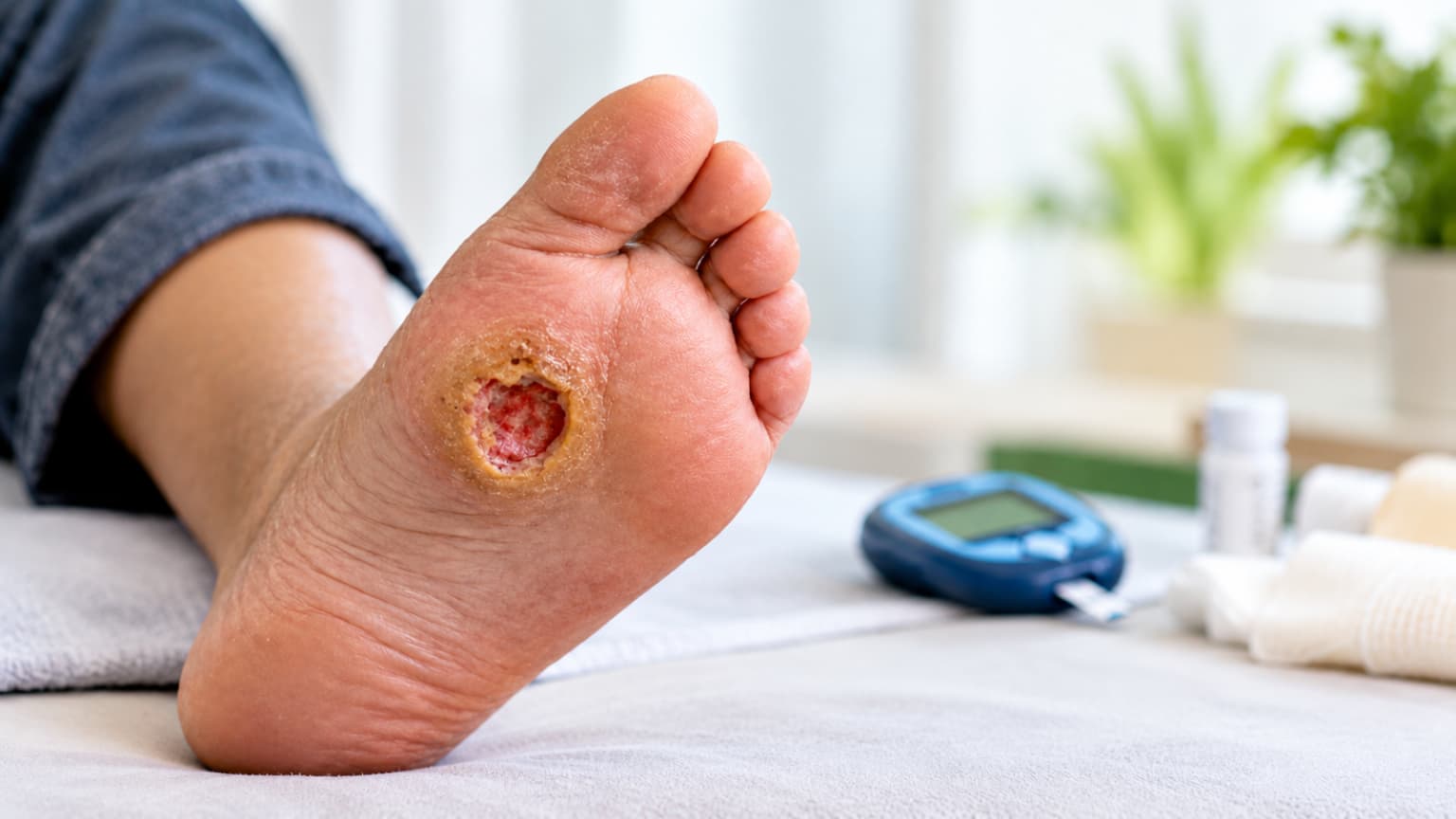 ‘Can a diabetic foot ulcer cause a bone infection?’