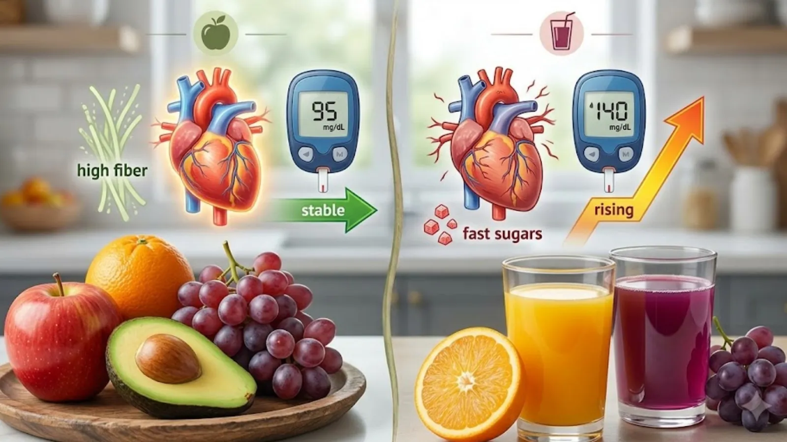 Whole fruit vs juice: What people with diabetes and heart disease should know