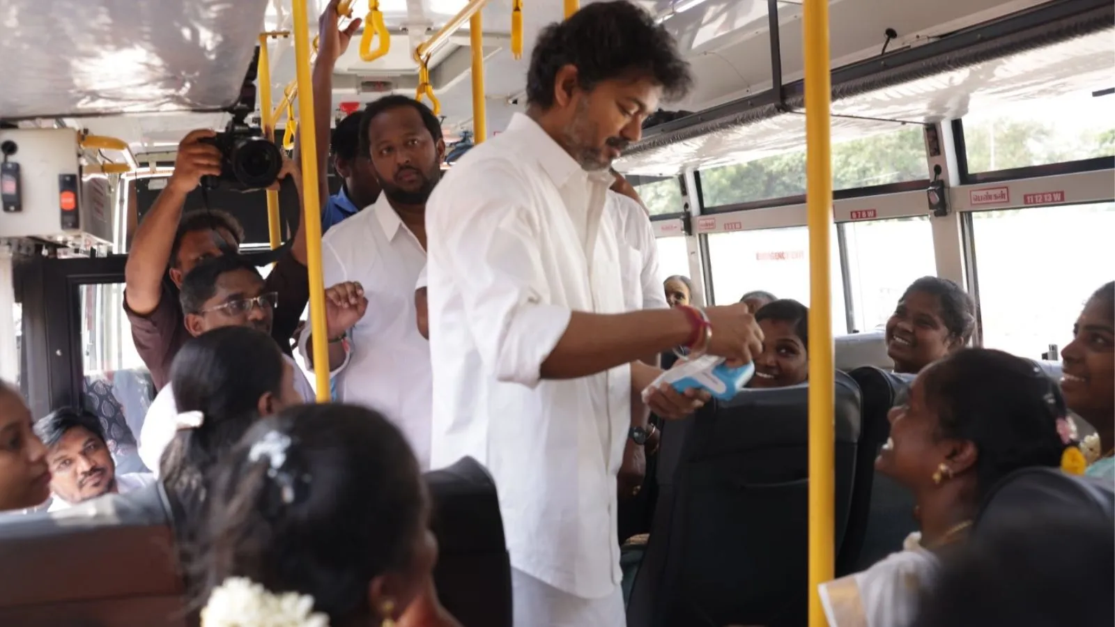 Bus rides to breakfast to gold rings: How Vijay weaves a welfare net for daily life