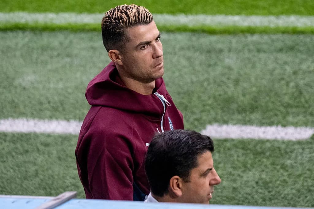 Cristiano Ronaldo leaves Portugal training session