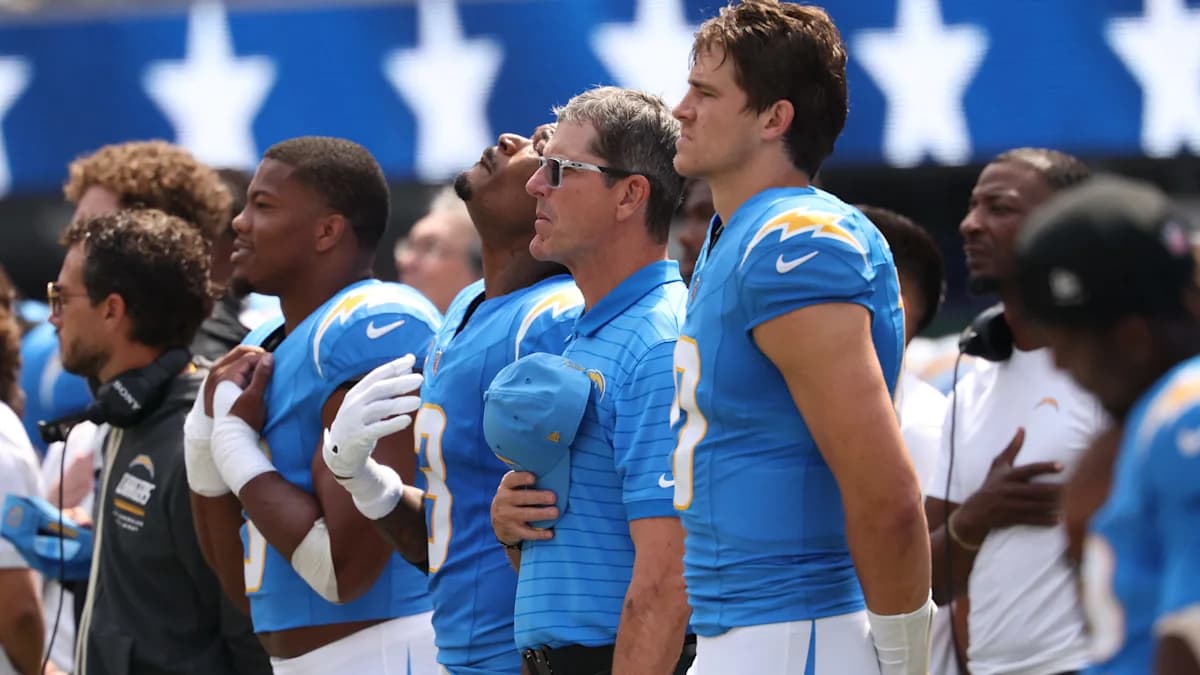 Jim Harbaugh addresses Chargers' troubling pressure rate