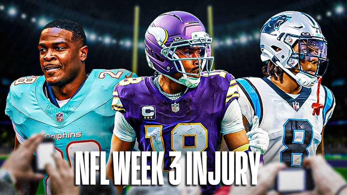 NFL Week 3 injury roundup: De'Von Achane, Jaycee Horn and more