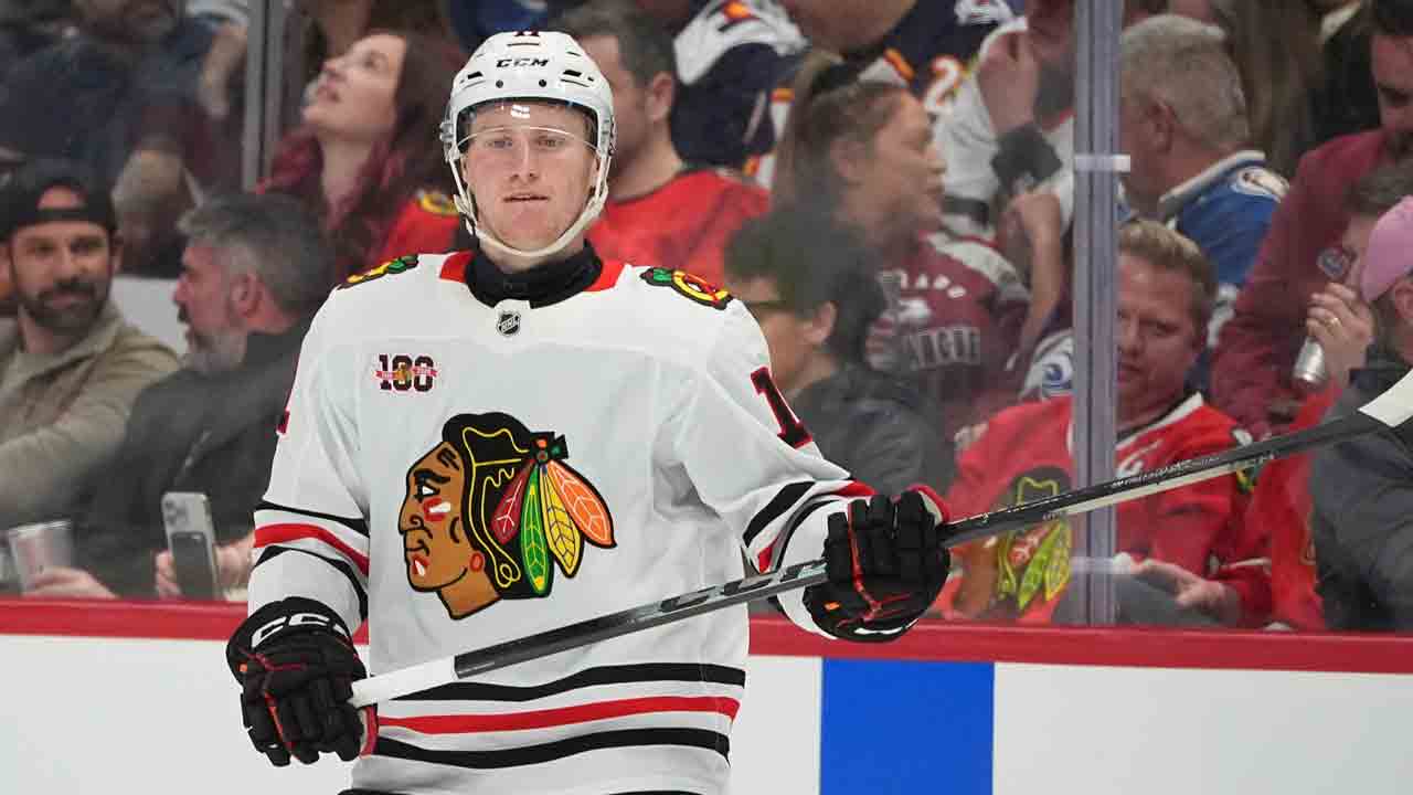 Blackhawks sign forward Oliver Moore to five-year extension
